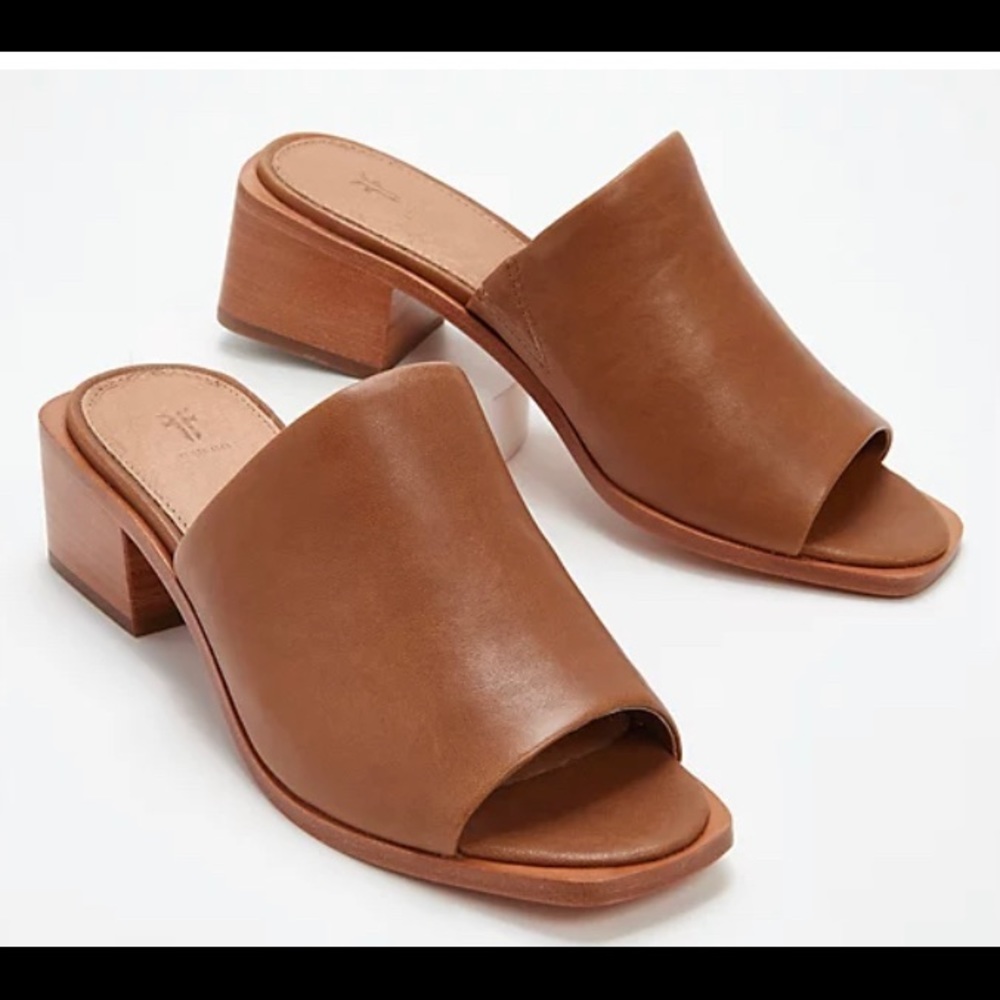 Frye heeled mule sandal sz 9.5